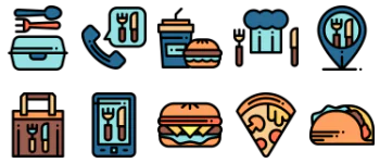 Take Away Icon-Paket