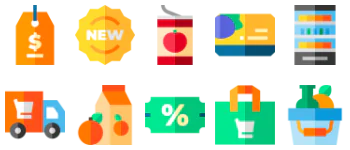 Grocery icon pack