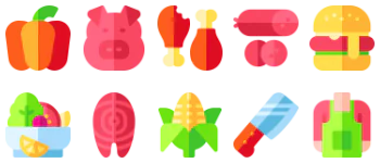 Barbecue icon pack