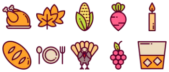 Thanksgiving icon pack