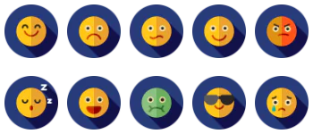 Emoticons Icon-Paket
