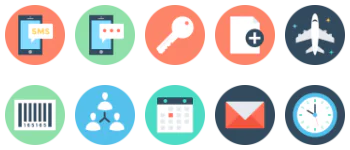 Digital marketing gói biểu tượng