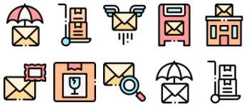 Postal Service Icon-Paket