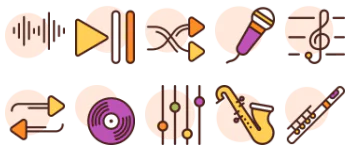 Музыка набор иконок