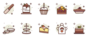 Bakery  Desserts icon pack