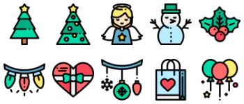 Christmas gói biểu tượng