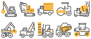 Construction vehicles gói biểu tượng