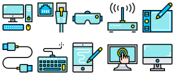 Устройства набор иконок