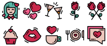 Romance icon pack