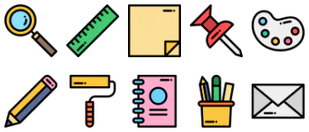 Stationery Icon-Paket