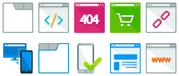 Web Browser pakiet ikon