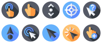 Selection and Cursors Icon-Paket