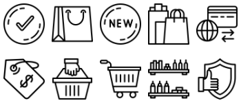Shopping icon pack