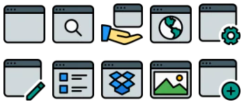 Windows and applications набор иконок
