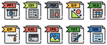 Files & folders jeu d'icônes