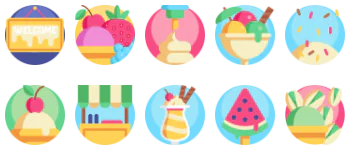 Ice Cream gói biểu tượng