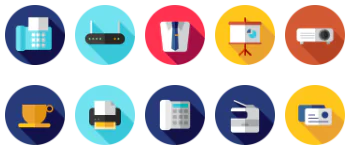 Office elements Icon-Paket