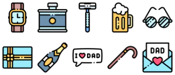 Fathers Day paquete de iconos