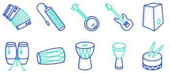 Music Instruments icon pack
