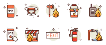 Fire Fighting Icon-Paket