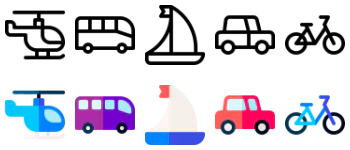 Transport набір іконок