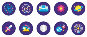 space paquete de iconos