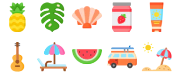 Summer Holidays icon pack