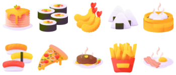 Instagram Highlights Stories Food gói biểu tượng