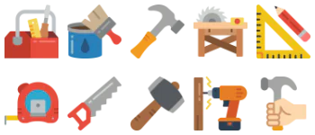 Carpentry jeu d'icônes