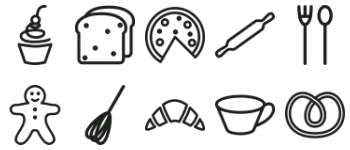 Bakery Icon Set jeu d'icônes