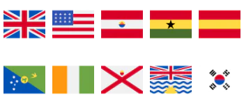 Countrys Flags jeu d'icônes