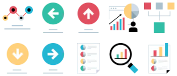 Charts and Diagrams набор иконок