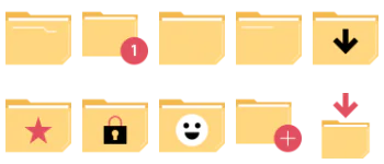 Folders jeu d'icônes