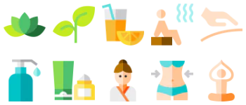 Wellness & spa icon pack