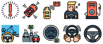 Intelligence automotive icon pack