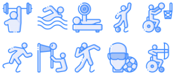 Accessibility Sports Icon-Paket
