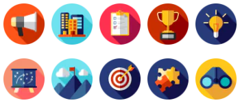 Business strategy Icon-Paket