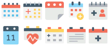 Calendar jeu d'icônes