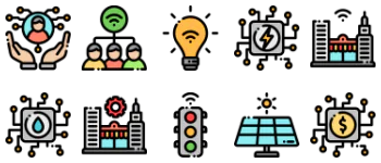Smart City gói biểu tượng