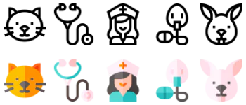 Veterinary icon pack