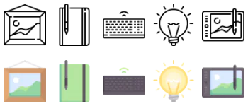 Creative Process 아이콘 팩