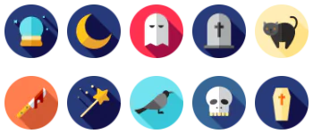 Halloween jeu d'icônes