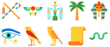 Egypt and egyptians Icon-Paket