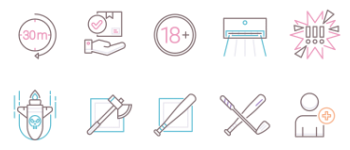 Rage Room gói biểu tượng