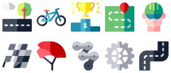 Bicycle racing gói biểu tượng