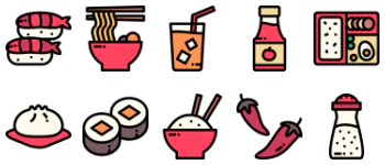 Asian Food Restaurant icon pack