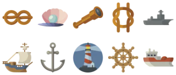 Nautical icon pack