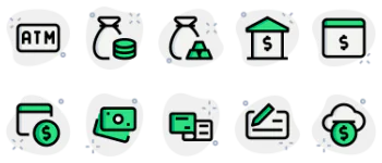 Money paquete de iconos