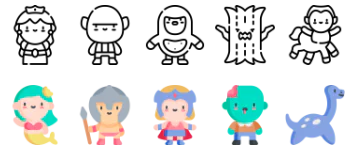 Fantastic Characters icon pack