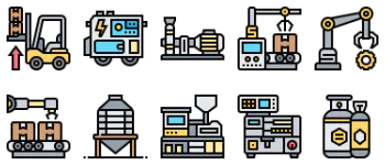Industrial Process gói biểu tượng